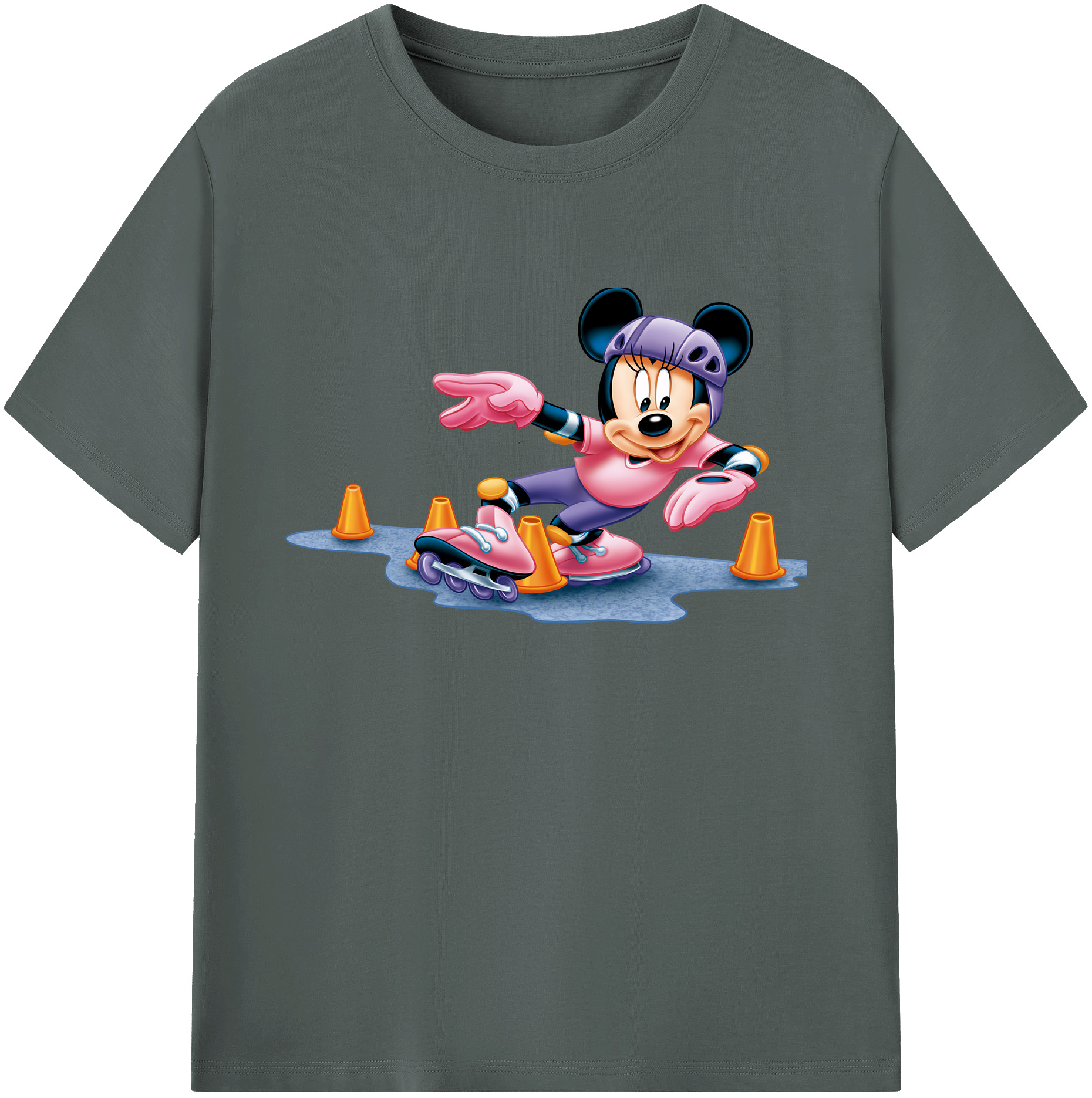 ミッキーマウス Mickey Mouse 綿100％ メンズ半袖Tシャツ｜肌触りやわらか＆通気性